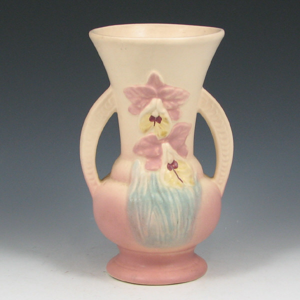 Appraisal: Hull Orchid - Vase - Mint Orchid vase in cream