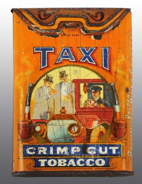 Appraisal: Taxi Flip-Top Vertical Pocket Tobacco Tin Description Manufactured by the