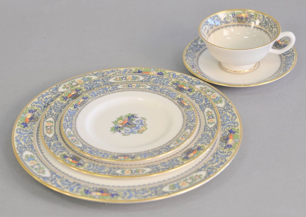 Appraisal: Lenox Autumn porcelain dinner set total pieces to include dinner