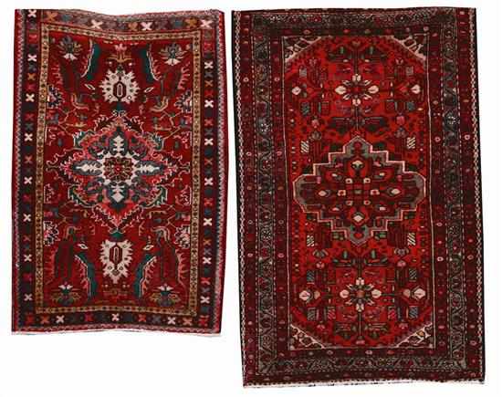 Appraisal: Two carpets Hamedan carpet ' '' x ' '' Tabriz