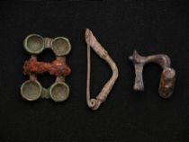 Appraisal: Romano-Britain Bronze Clasps C st rd Century A D A