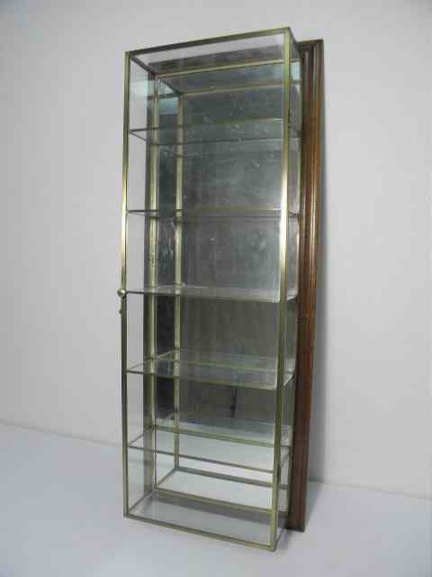 Appraisal: Small glass wall curio ''Show Castles'' by StudioCraft Six tiers