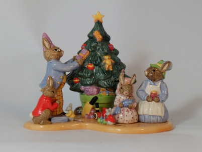 Appraisal: Royal Doulton Bunnykins Tableau figure Christmas Tree DB limited edition