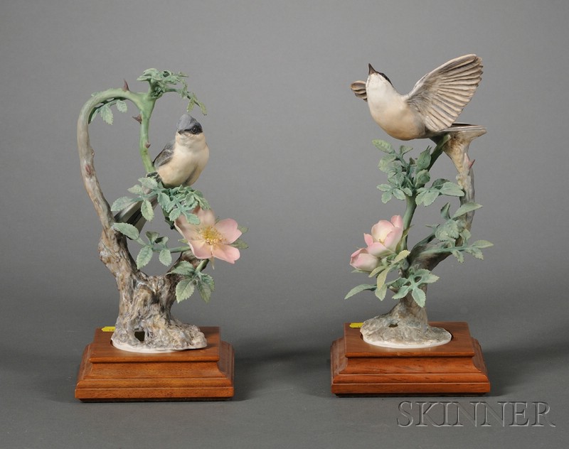 Appraisal: Pair of Royal Worcester Porcelain Dorothy Doughty Models of Birds