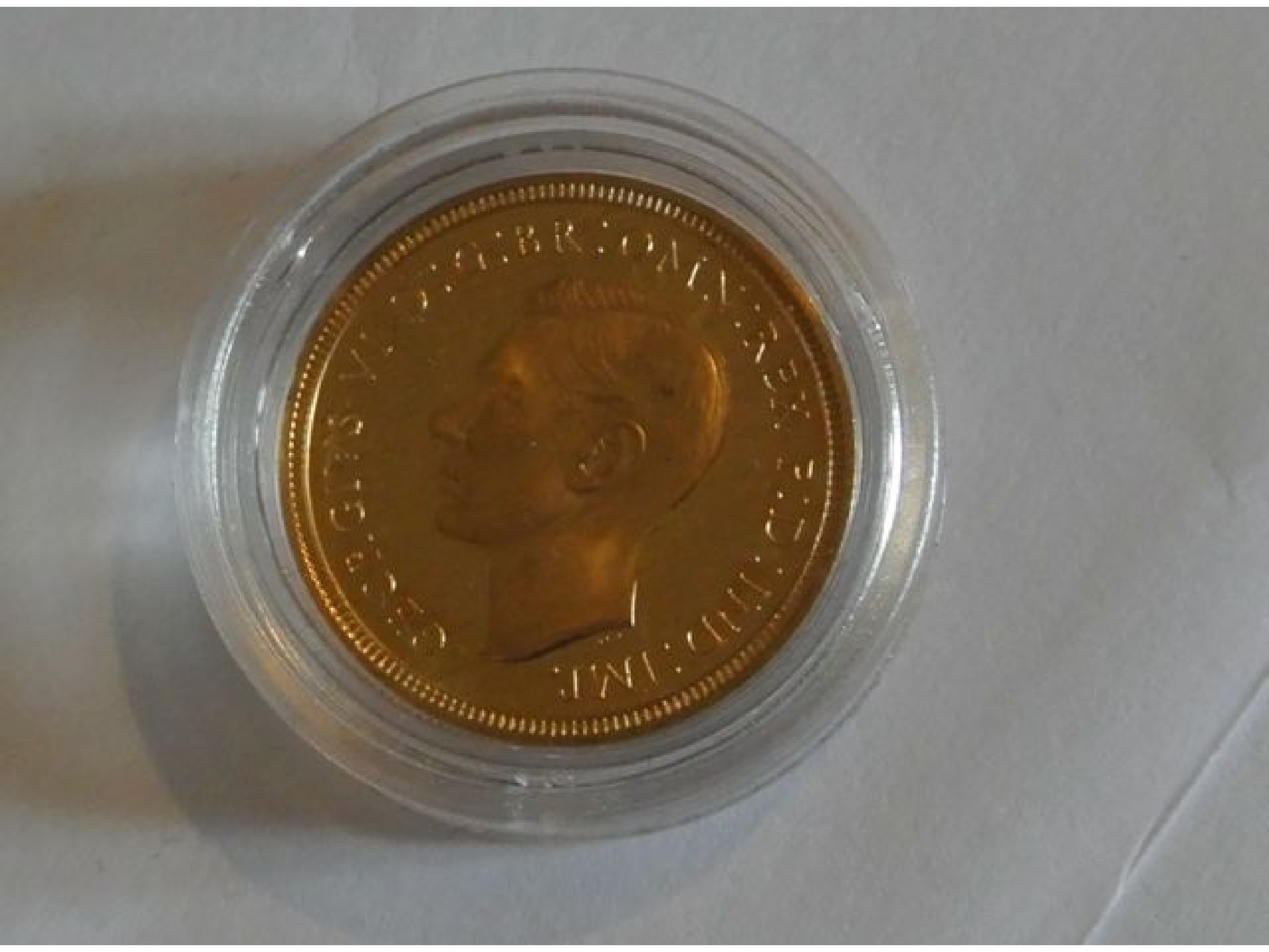 Appraisal: A King George VI Gold Half Sovereign Proof fitted display