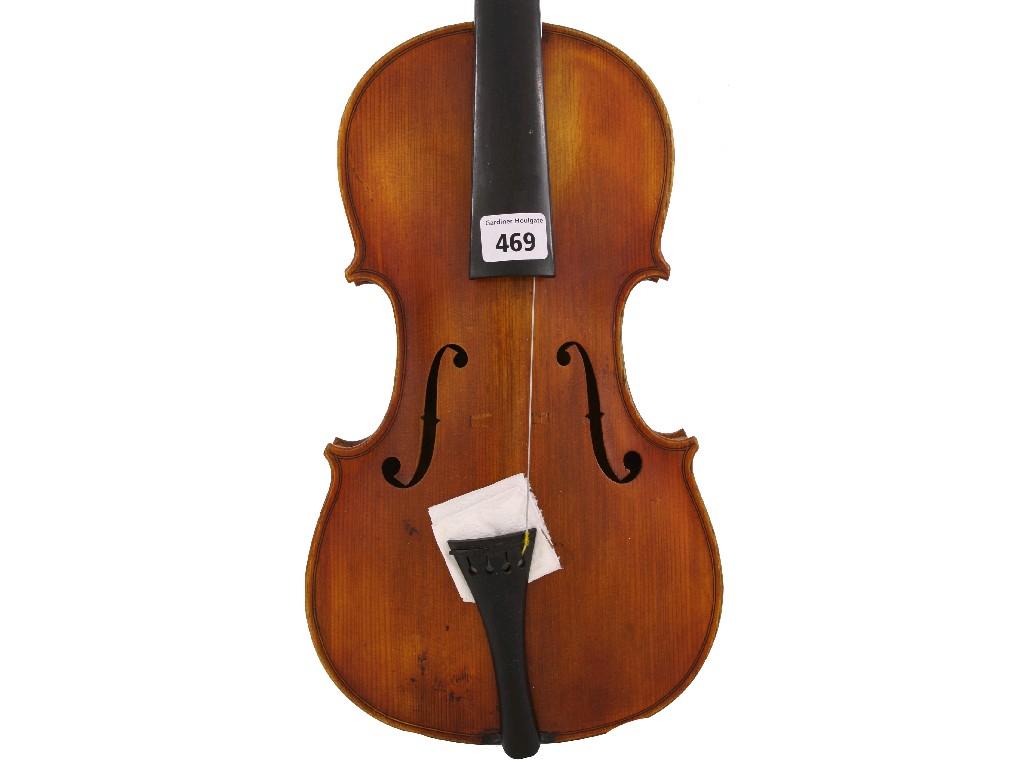 Appraisal: Violin labelled Fait Par Rene Cune MIrecourt no Annee cm