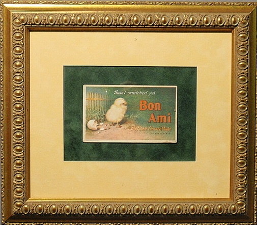 Appraisal: - Framed and matted rare Ben Austrian advertising postcard for