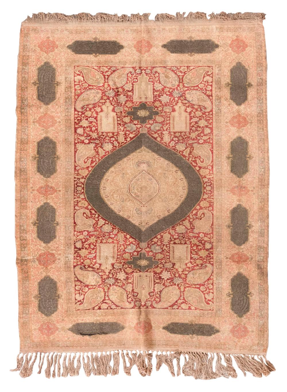 Appraisal: TURKISH HEREKE RUG X CIRCA TURKISH HEREKE RUG ' X