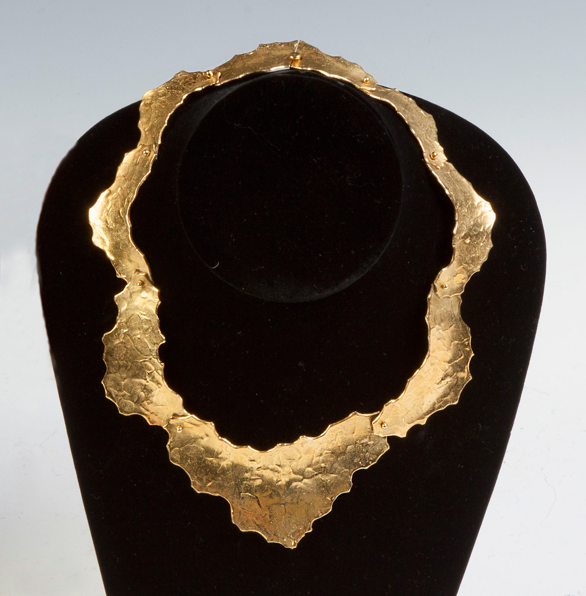 Appraisal: Ed Wiener K Gold Hinged Necklace Marked 'EW' k grams