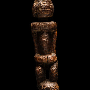 Appraisal: A Dogon Wood Standing Figure West Africa Mali Height inches