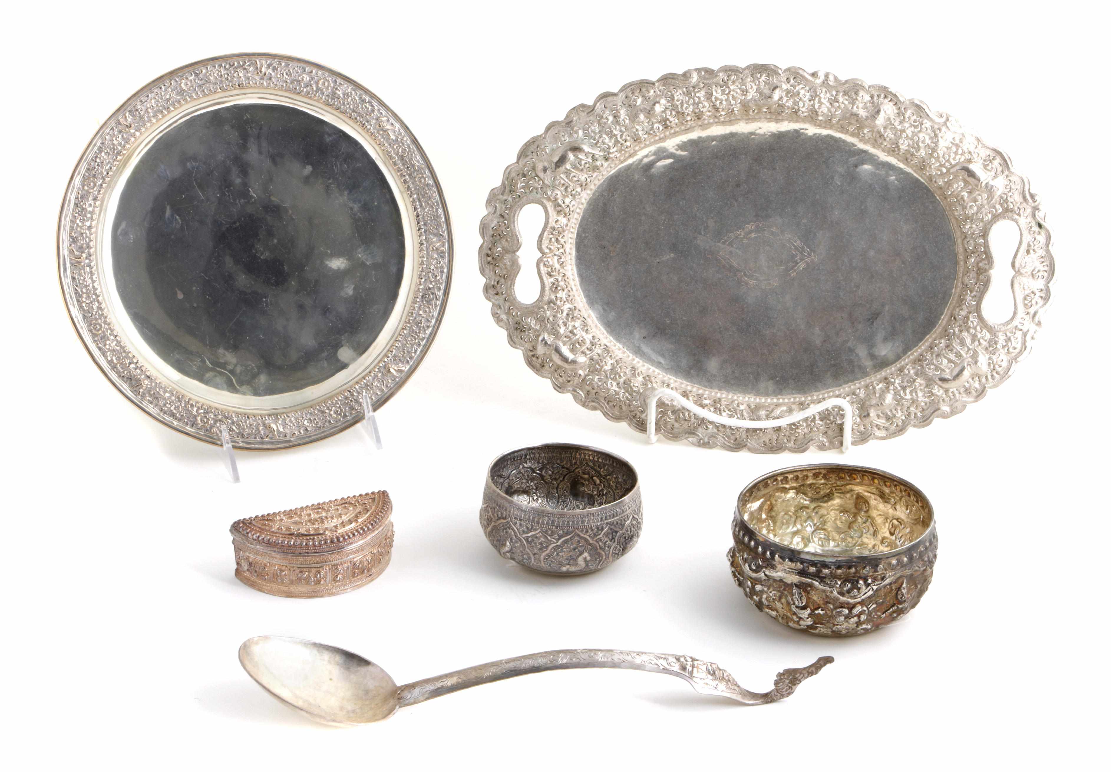 Appraisal: Property of various owners A group of Burmese silver including