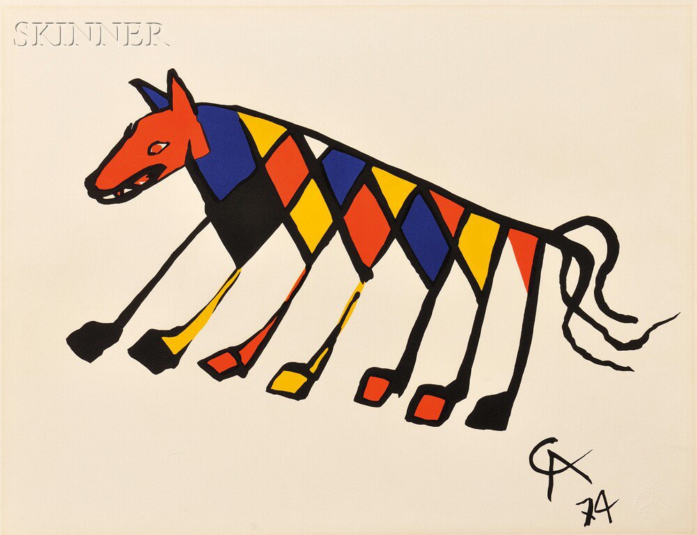 Appraisal: Alexander Calder American - Beastie from THE FLYING COLORS COLLECTION