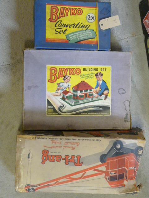 Appraisal: Bayko Building Sets and X boxed contents not checked F