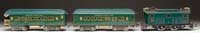 Appraisal: AMERICAN FLYER STANDARD GAUGE TWO CAR PASSENGER SET Includes locomotive