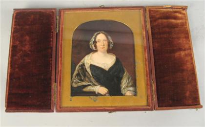 Appraisal: Victorian portrait of a woman th centruy In a fitted