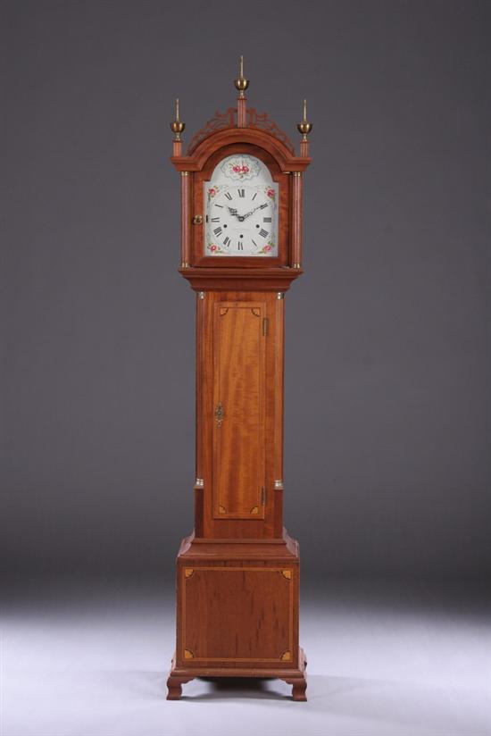 Appraisal: ELMER O STENNES ROXBURY-TYPE GRANDMOTHER CLOCK th century Weymouth Massachusetts