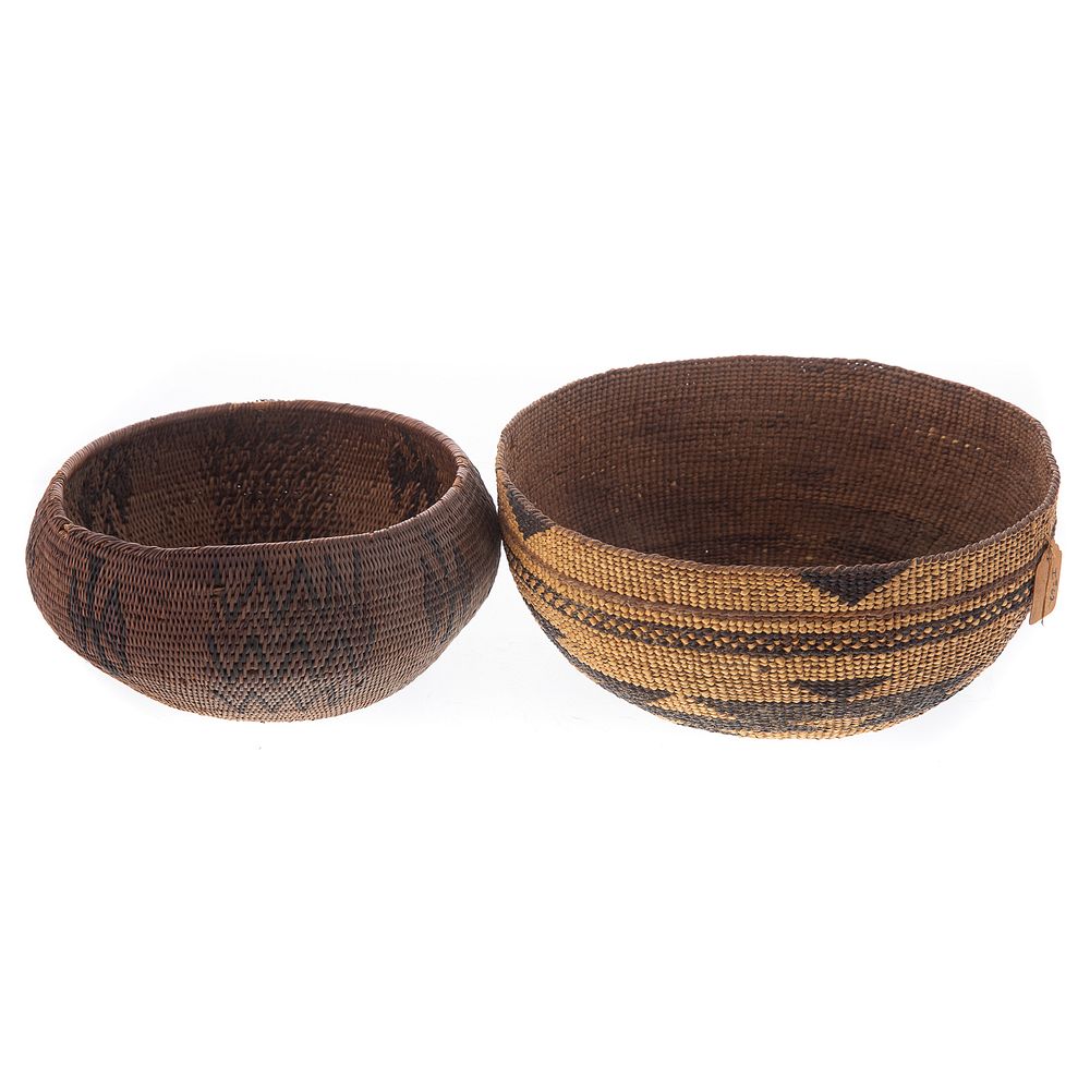 Appraisal: Two Native American Woven Baskets circa s - s Hopi