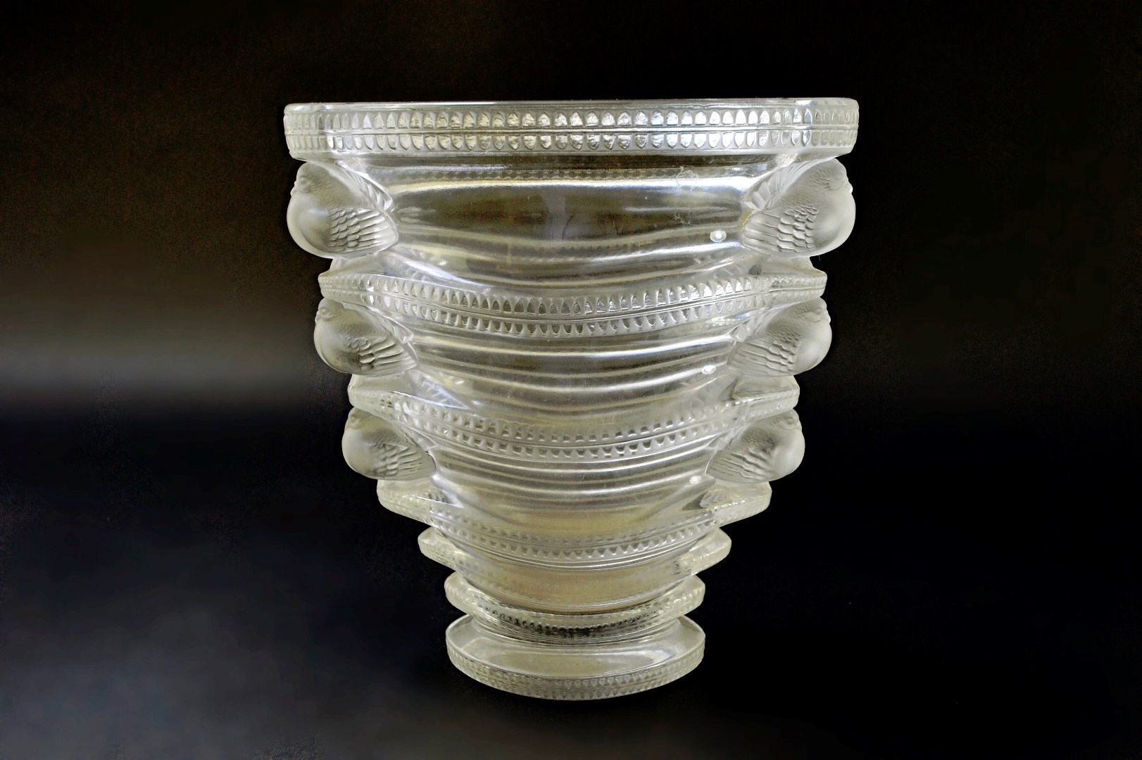 Appraisal: A Lalique 'Saint Marc' clear and frosted glass vase designed