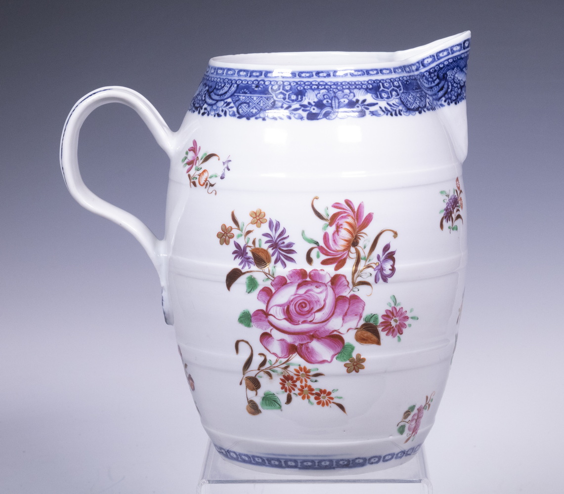 Appraisal: CHINESE EXPORT CIDER JUG Late th c Famille Rose Porcelain