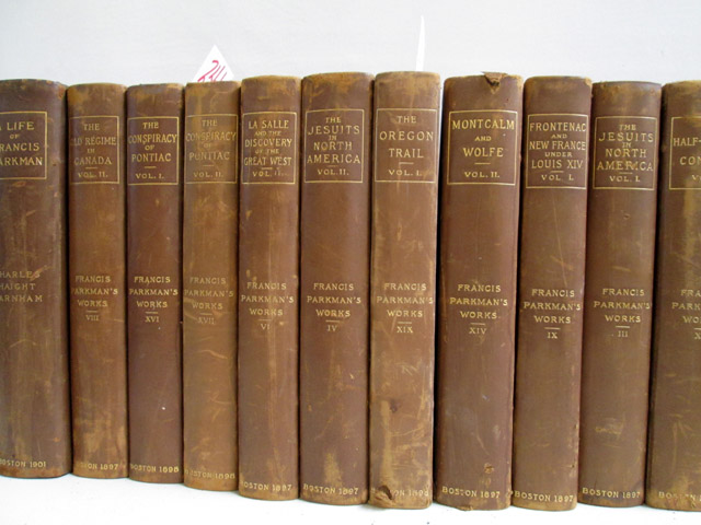 Appraisal: FRANCIS PARKMAN'S WORKS TWENTY VOLUMES edition deluxe no of Boston