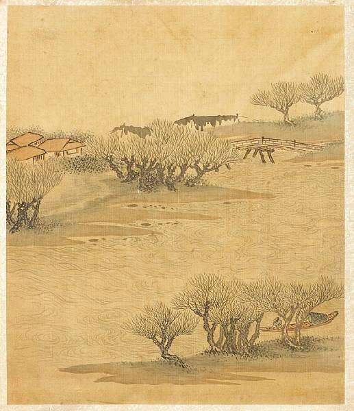 Appraisal: Li Changgeng Qing Dynasty nine paintings Ink and color on