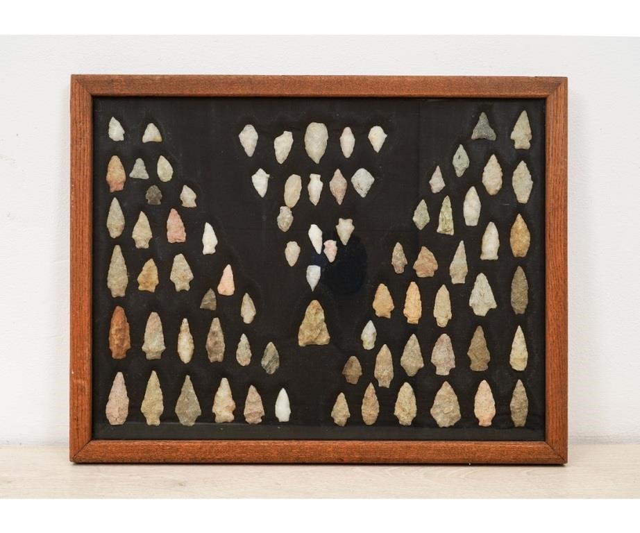 Appraisal: American Indian arrowhead collection mostly from Virginia and Pennsylvania pieces