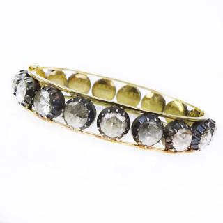 Appraisal: Victorian style Approx Carat Rose Cut Diamond Karat Yellow Gold