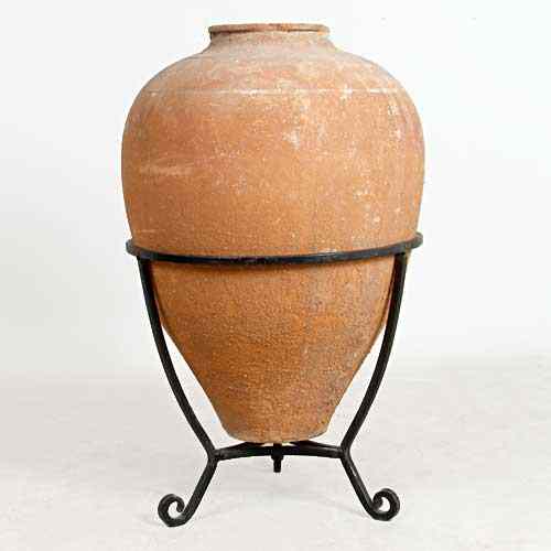 Appraisal: A Mediterranean Terracotta Olive Oil Jar th century having a