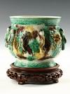 Appraisal: FOOTED BOWL - Early Chinese vessel with opposing face handles