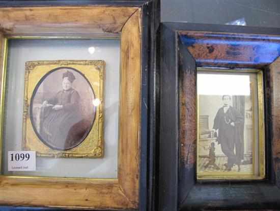 Appraisal: TWO FRAMED EARLY PHOTOGRAPHS