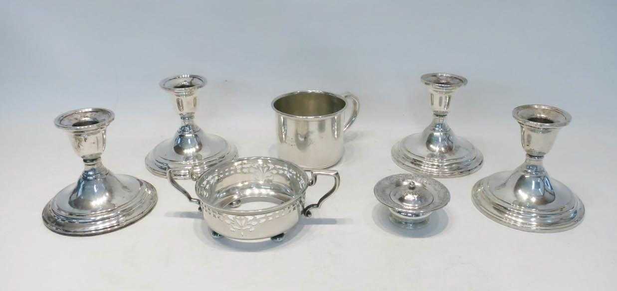 Appraisal: SEVEN STERLING SILVER HOLLOWWARE AND TABLEWARE PIECES set of International