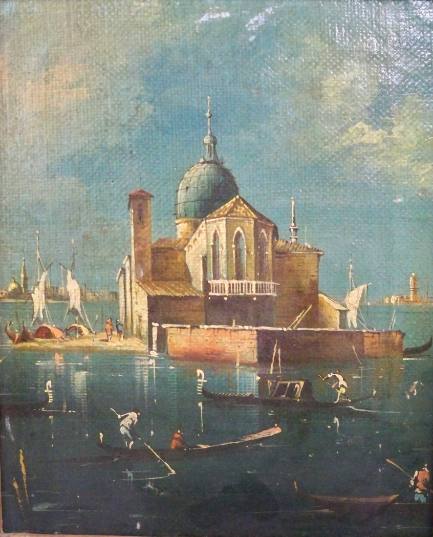 Appraisal: i Italian School th Century View of Venice Oil on