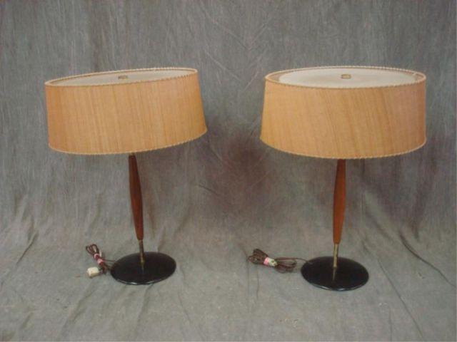 Appraisal: Pair of Midcentury Lamps From a Riverdale estate high