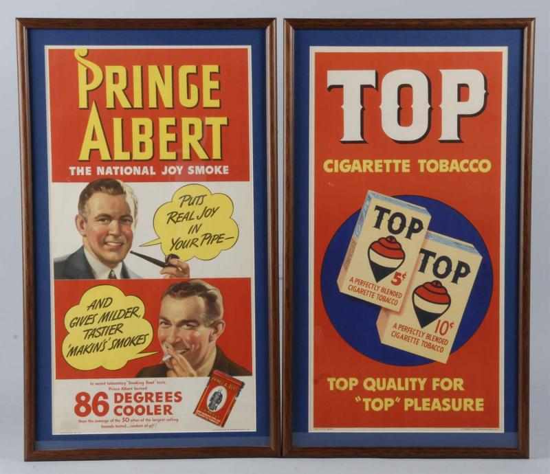 Appraisal: Lot of Framed Tobacco Advertisements Description Framed tobacco advertisements for