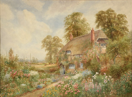 Appraisal: Arthur Stanley Wilkinson British - The Cottage Garden Signed Arthur