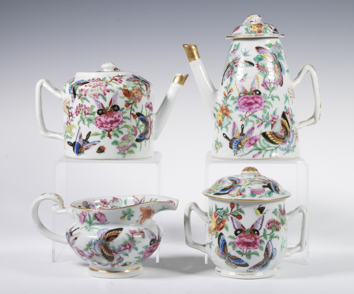 Appraisal: CHINESE EXPORT CHILD'S TEA SET Piece Chinese Famille Rose Porcelain