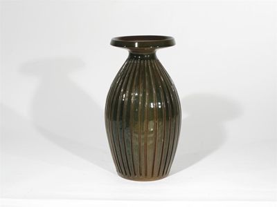 Appraisal: A Poole Pottery Atlantis vase by Jenny Haigh swollen form