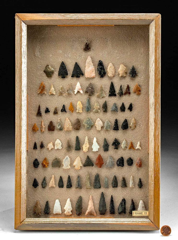 Appraisal: Native American Archaic Stone Projectile Points Native American Southwestern United