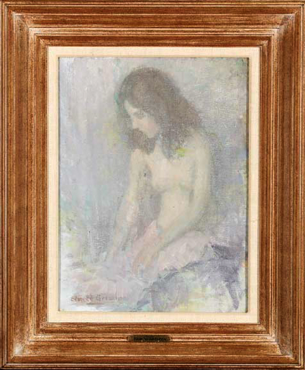 Appraisal: Edmund Greacen American New York - Nude oil on canvasboard