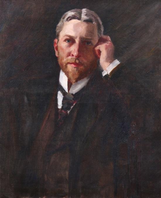 Appraisal: FRENCH SCHOOL late th century PORTRAIT OF A DISTINGUISHED GENTLEMAN