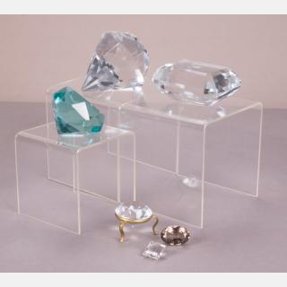 Appraisal: A Collection of Lead Crystal Paper Weights by Various Makers