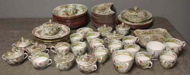 Appraisal: Spode Waring Gillows Lot of Indian TreePorcelain From an Old