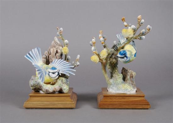 Appraisal: A Pair of Royal Worcester Dorothy Doughty Birds Blue Tit