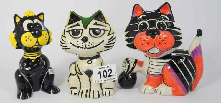 Appraisal: Lorna Bailey Limited Edition Comical Cats Pink and Black Cat