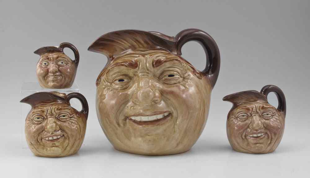 Appraisal: ROYAL DOULTON JOHN BARLEYCORN CHARACTER JUGS One Large '' two