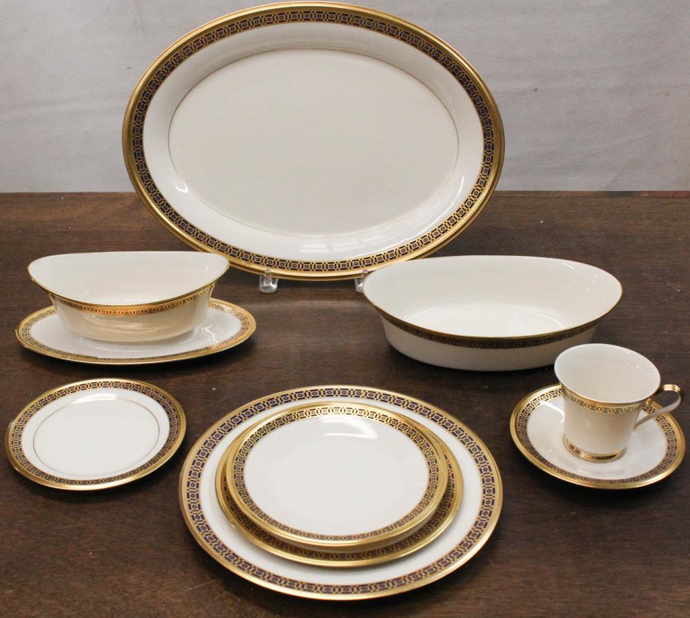 Appraisal: LENOX TUDOR CHINA SET pieces comprised of dinner plates salad