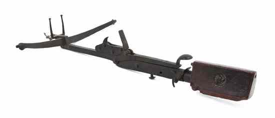 Appraisal: An English Cast Iron Crossbow Frame of typical form with