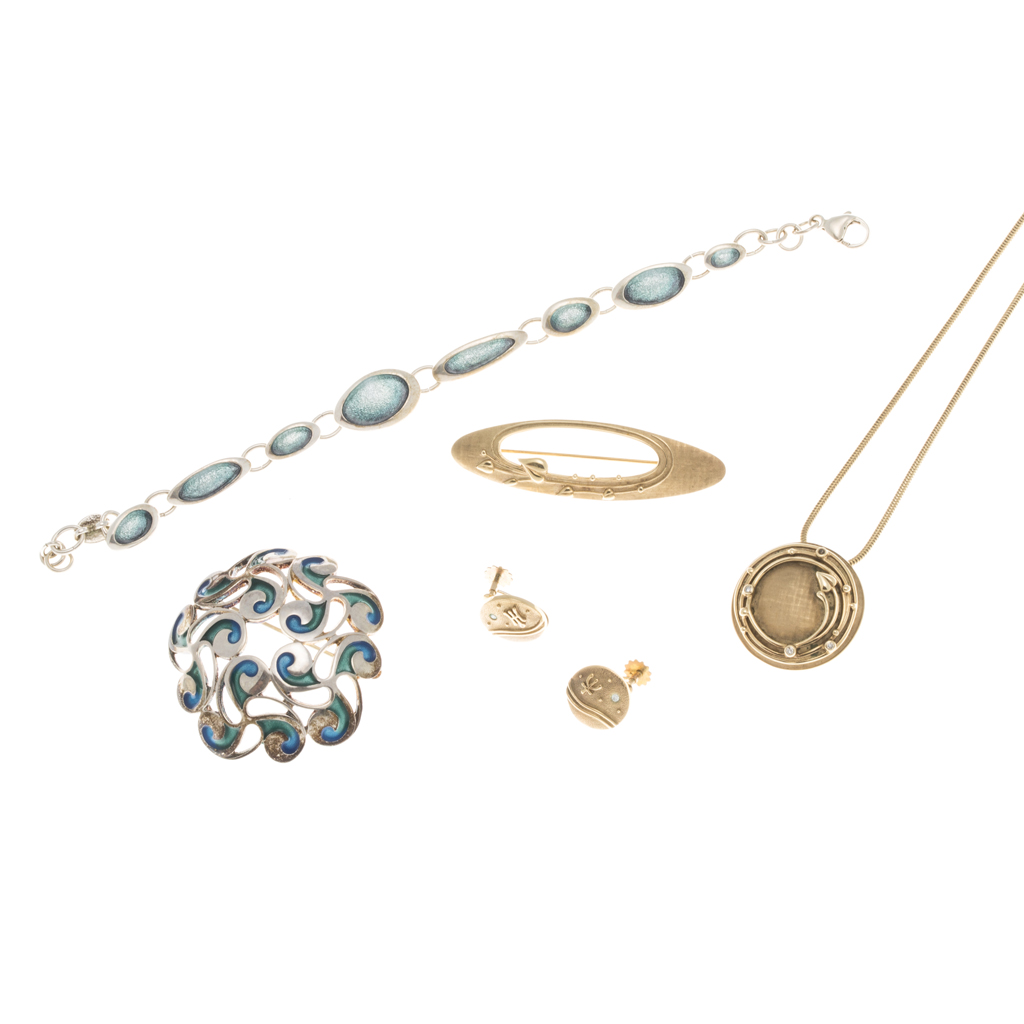 Appraisal: OLA GORIE - A collection of jewellery to include a