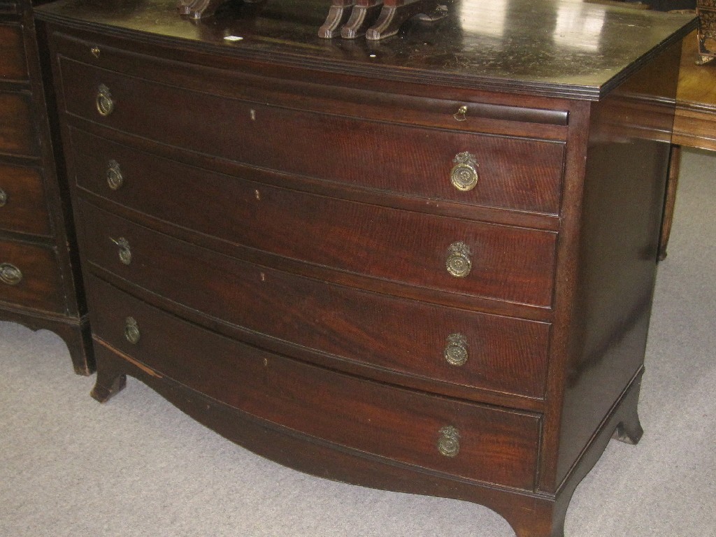 Appraisal: Nest of three mahogany tables