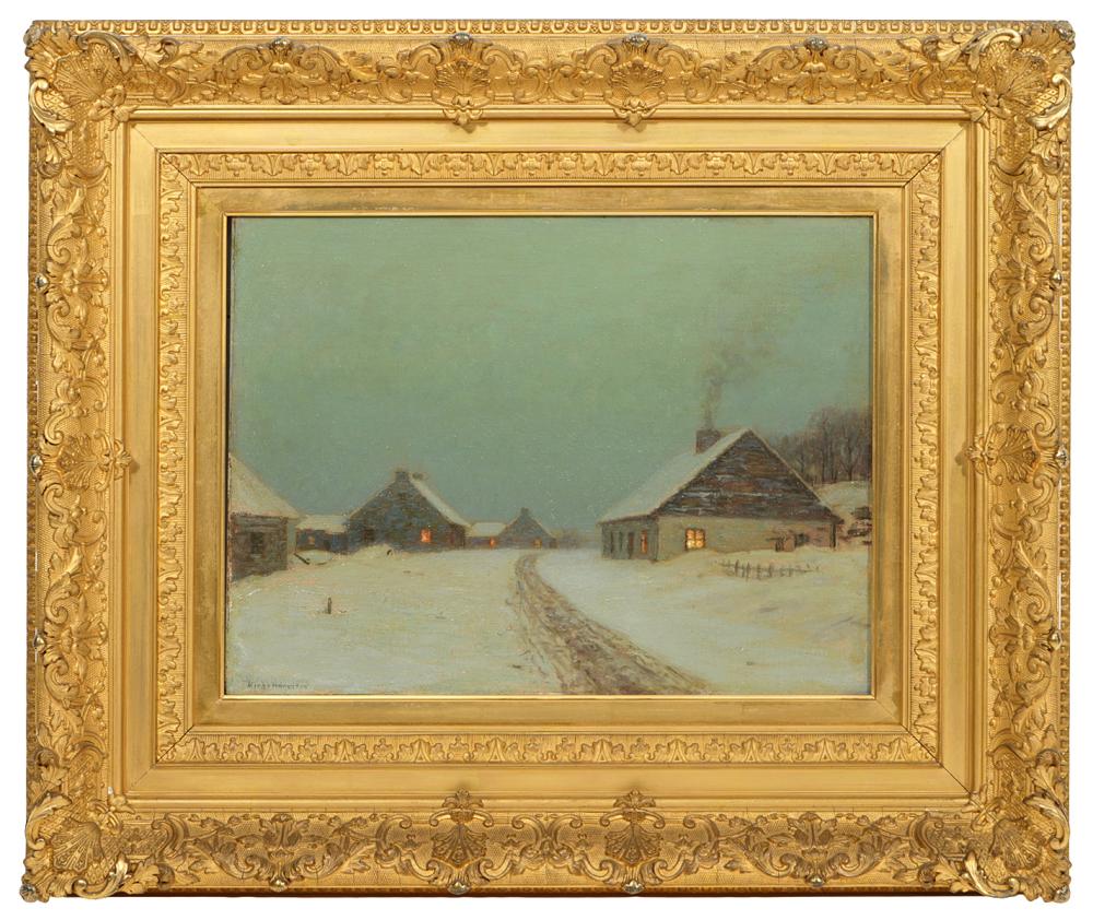 Appraisal: Birge Harrison American - 'December Twilight' oil on canvas board